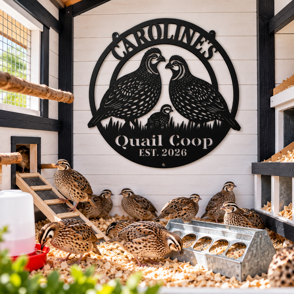 Quail Coop Sign