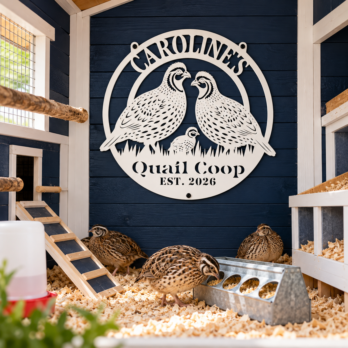 Quail Coop Sign
