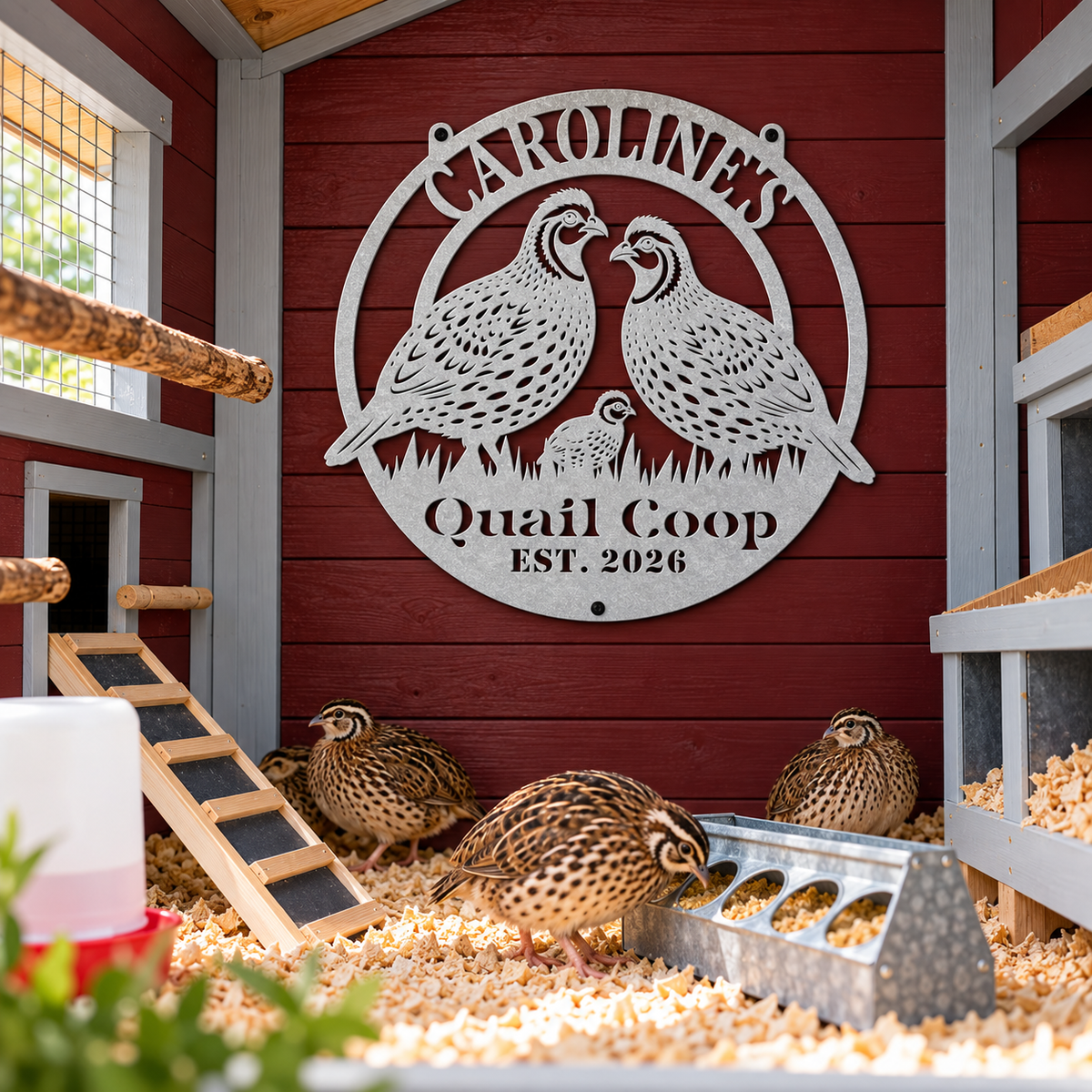 Quail Coop Sign