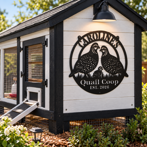 Quail Coop Sign