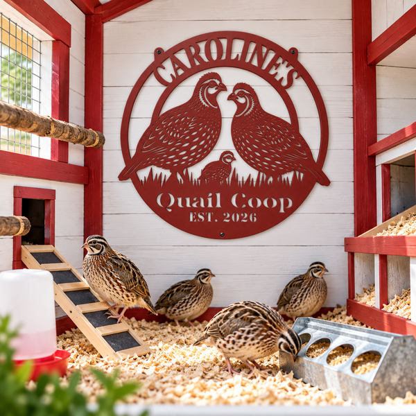 Quail Coop Sign