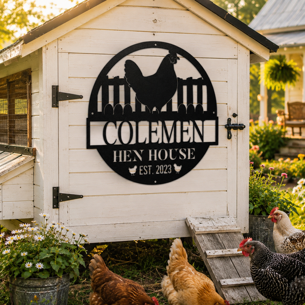 Eggsquisite Coop - Chicken Coop Sign