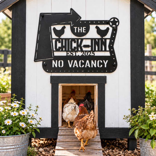 The Chick Inn - Chicken Coop Sign
