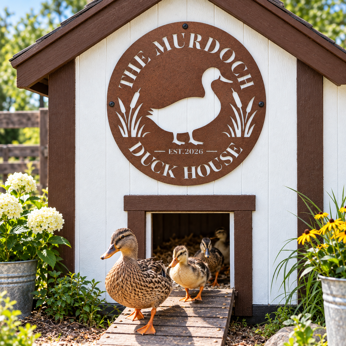 Wings & Waddles - Duck Coop Sign
