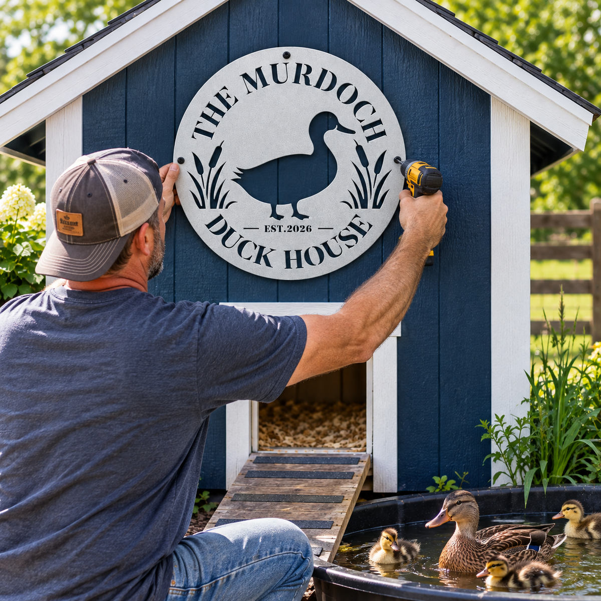 Wings & Waddles - Duck Coop Sign