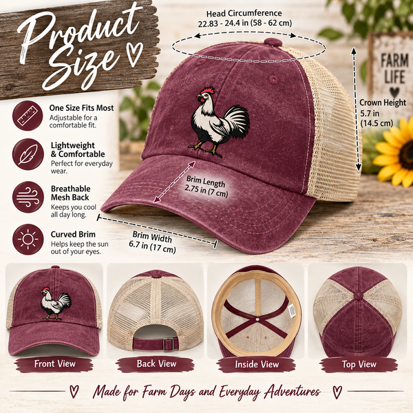 Classic Country Rooster - Trucker Hat