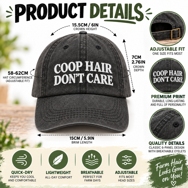 Coop Hair Don’t Care - Distressed Hat
