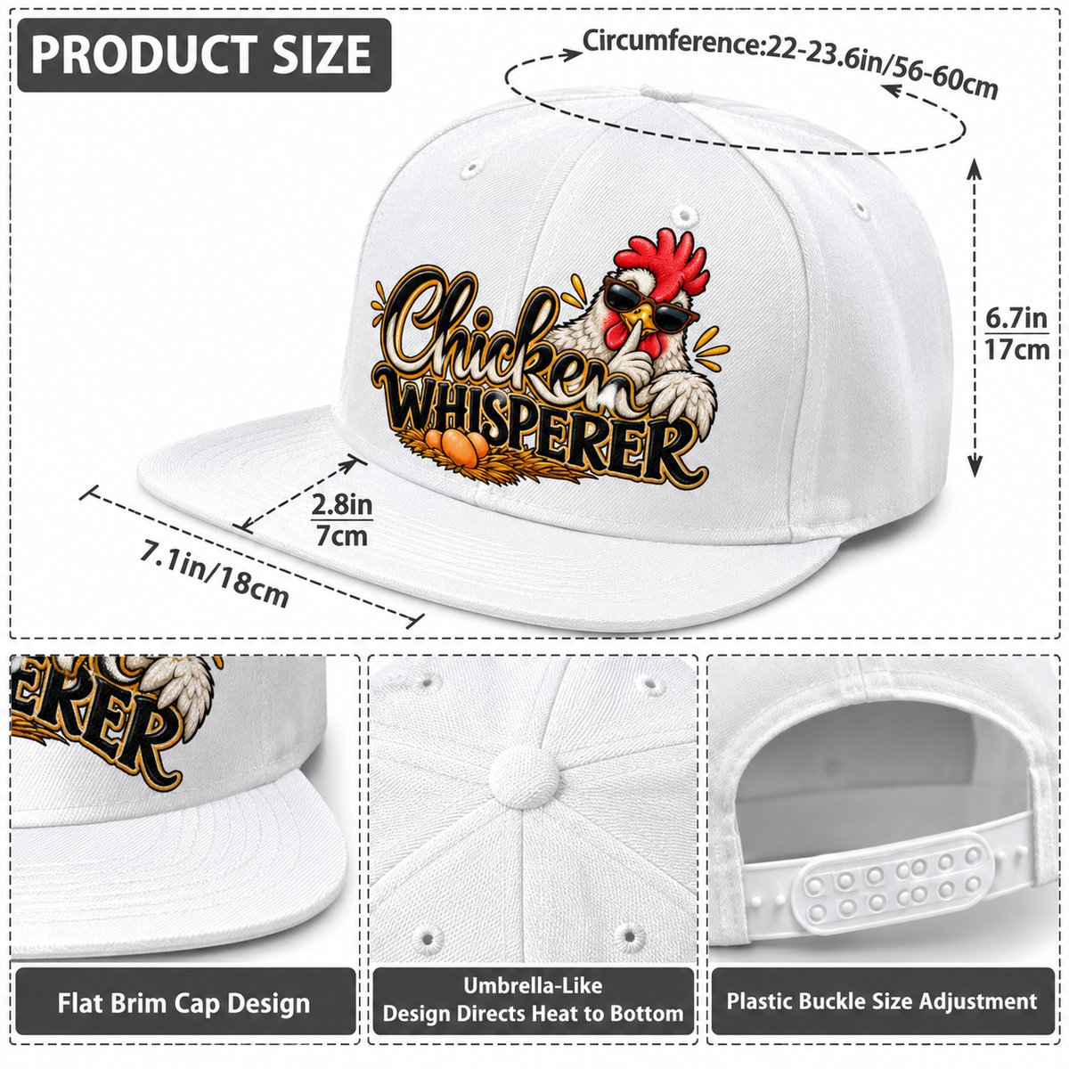 Chicken Whisperer - Flat Brim Hat