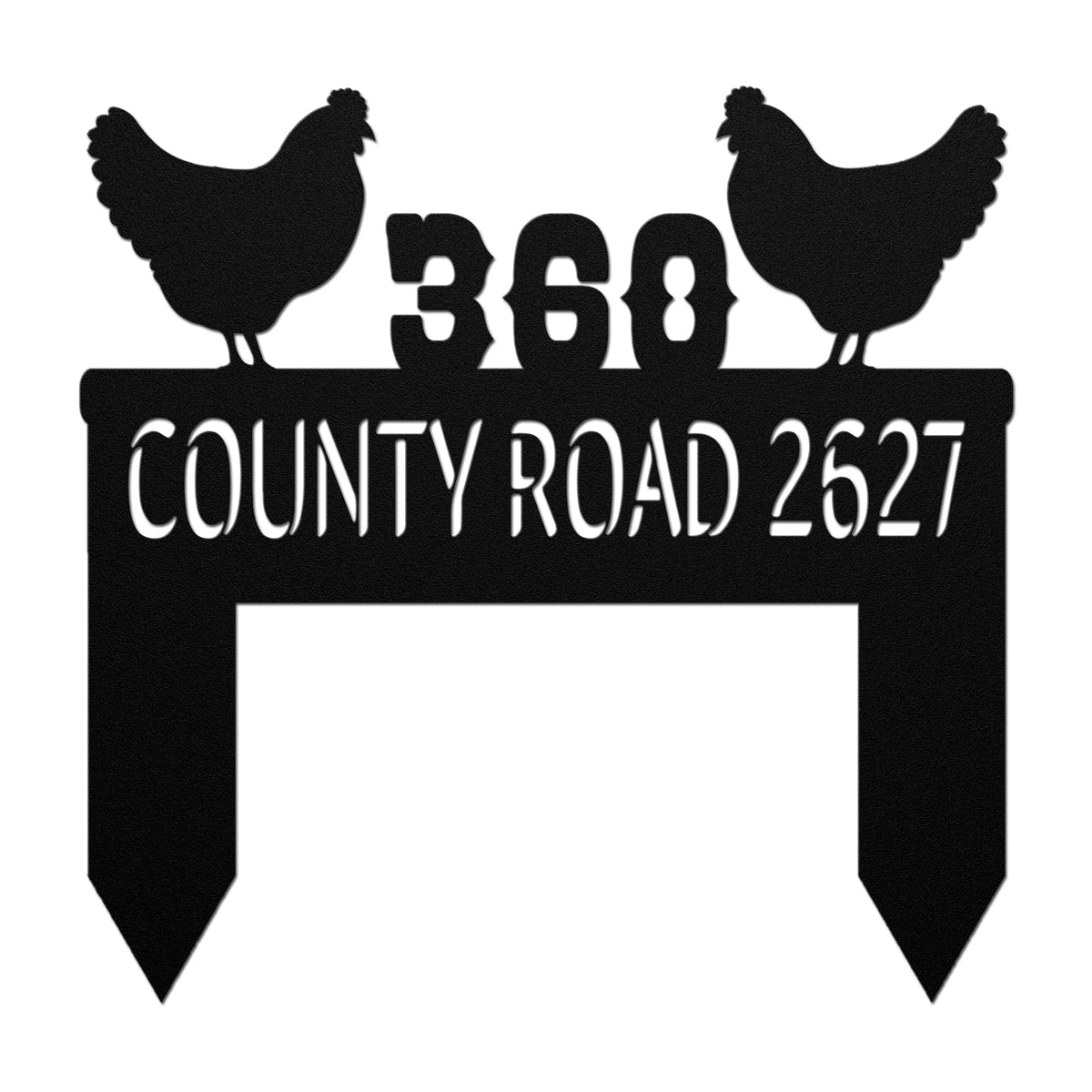 Chicken Yard Address Sign