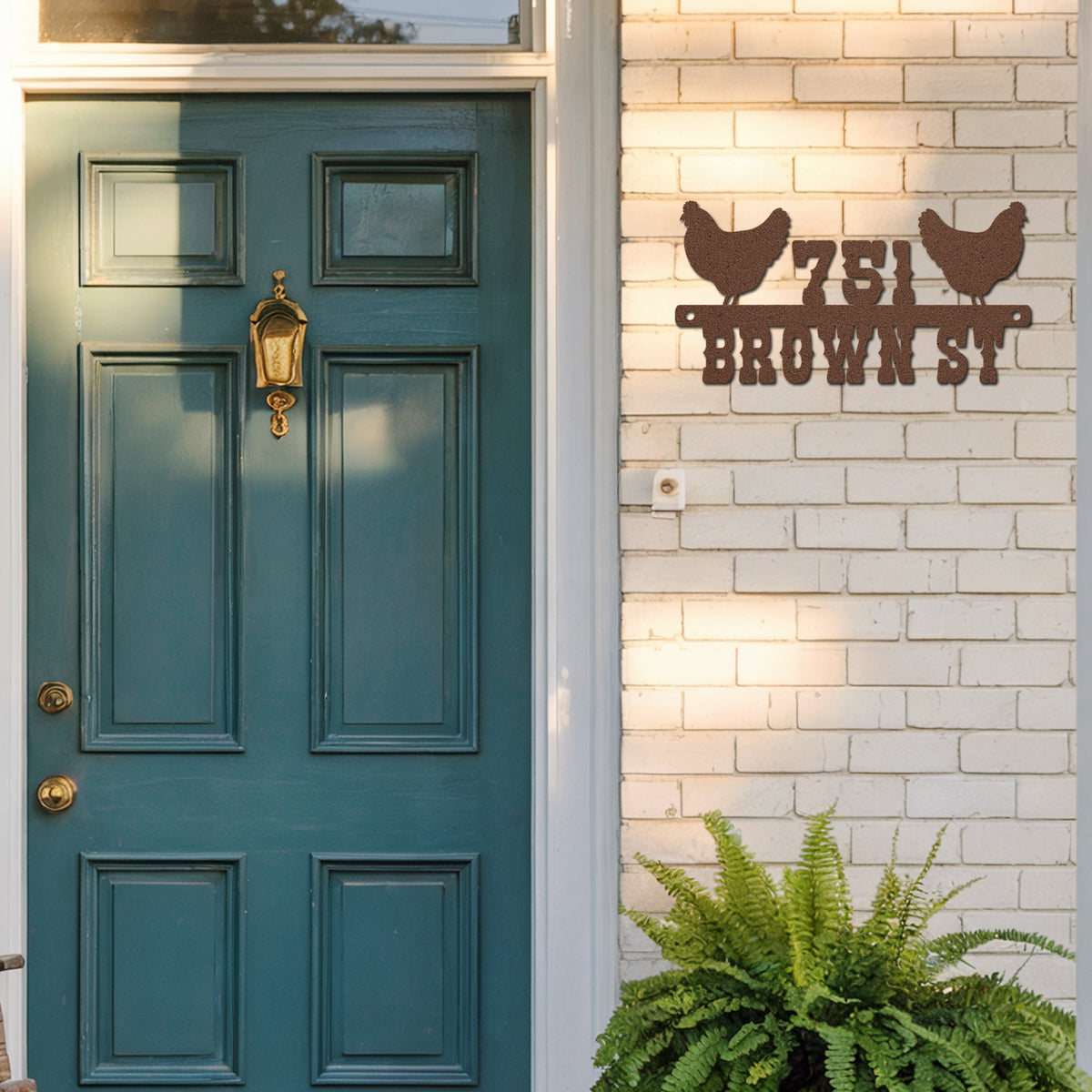 Chicken House Address Sign