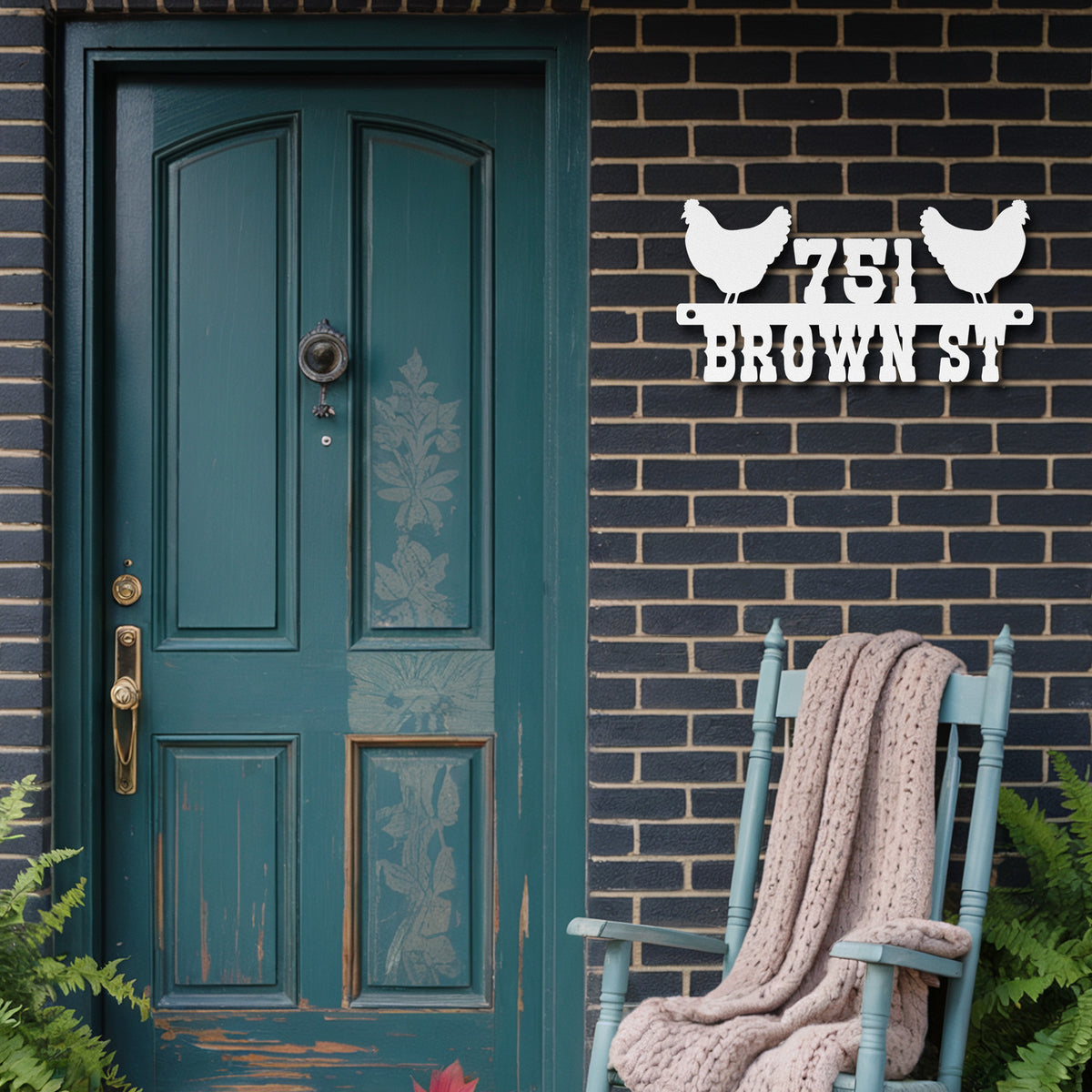 Chicken House Address Sign