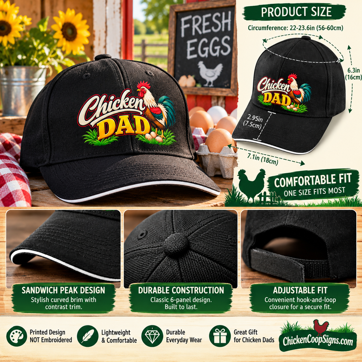 Chicken Dad - Sandwich Peak Hat