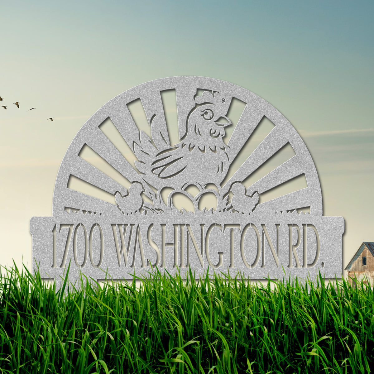 Coopstead Yard Address Sign