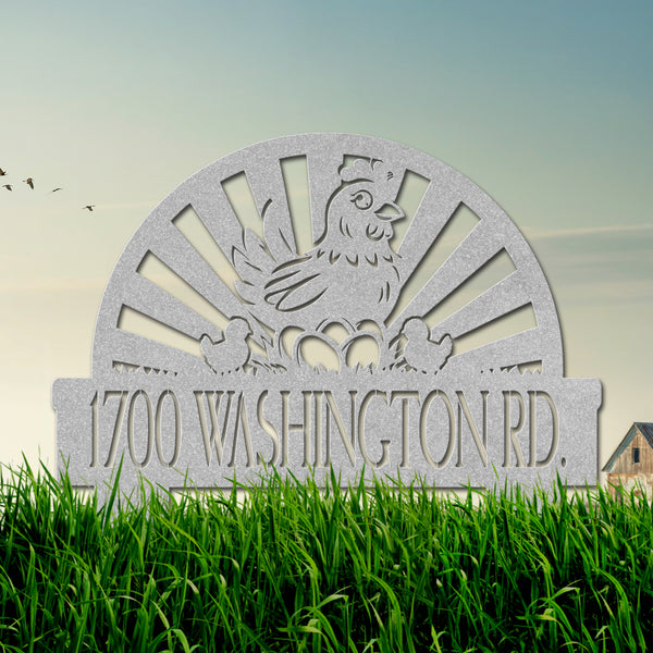 Coopstead Yard Address Sign