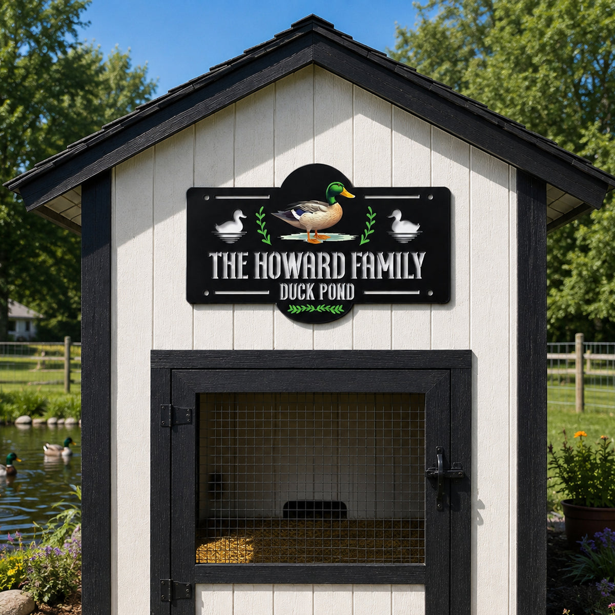 The Duck Pond - Multicolor Sign