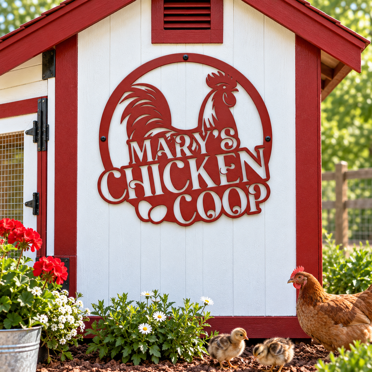 Egg Factory - Chicken Coop Sign