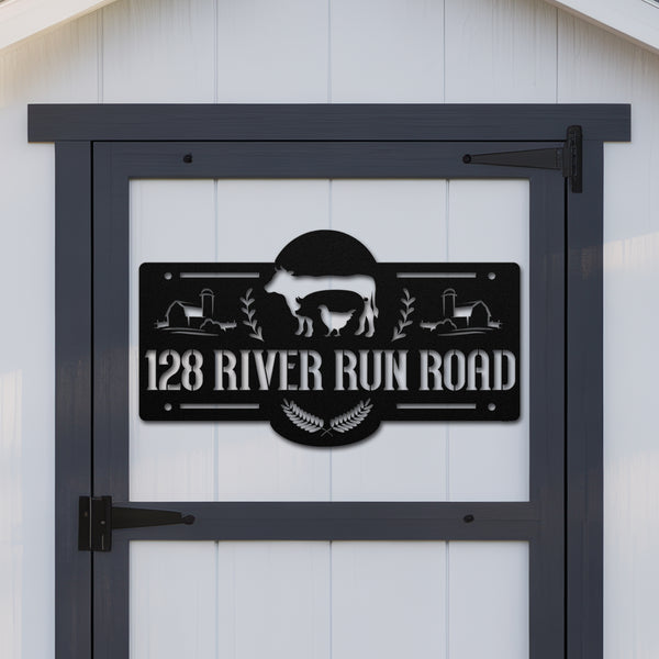 Farmhouse Address Sign