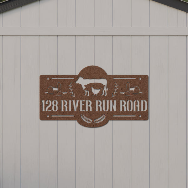 Farmhouse Address Sign