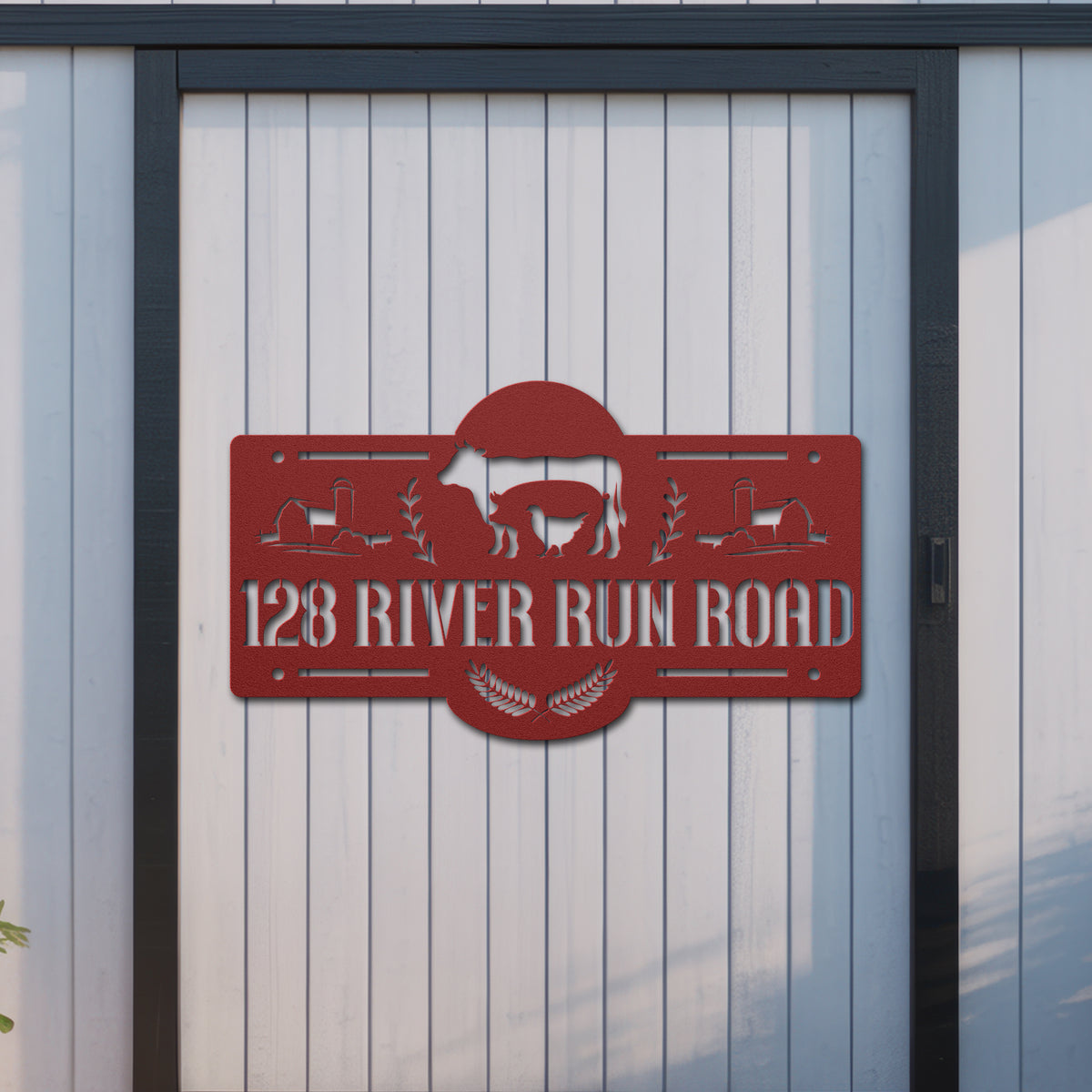 Farmhouse Address Sign