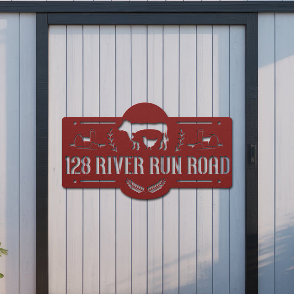 Farmhouse Address Sign