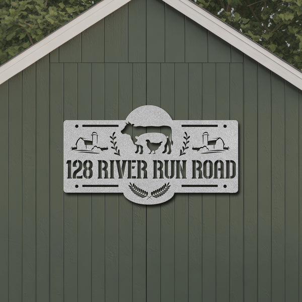 Farmhouse Address Sign