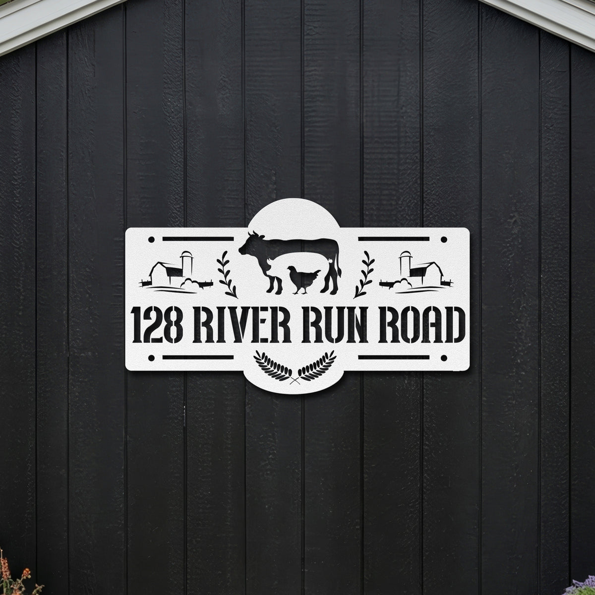Farmhouse Address Sign