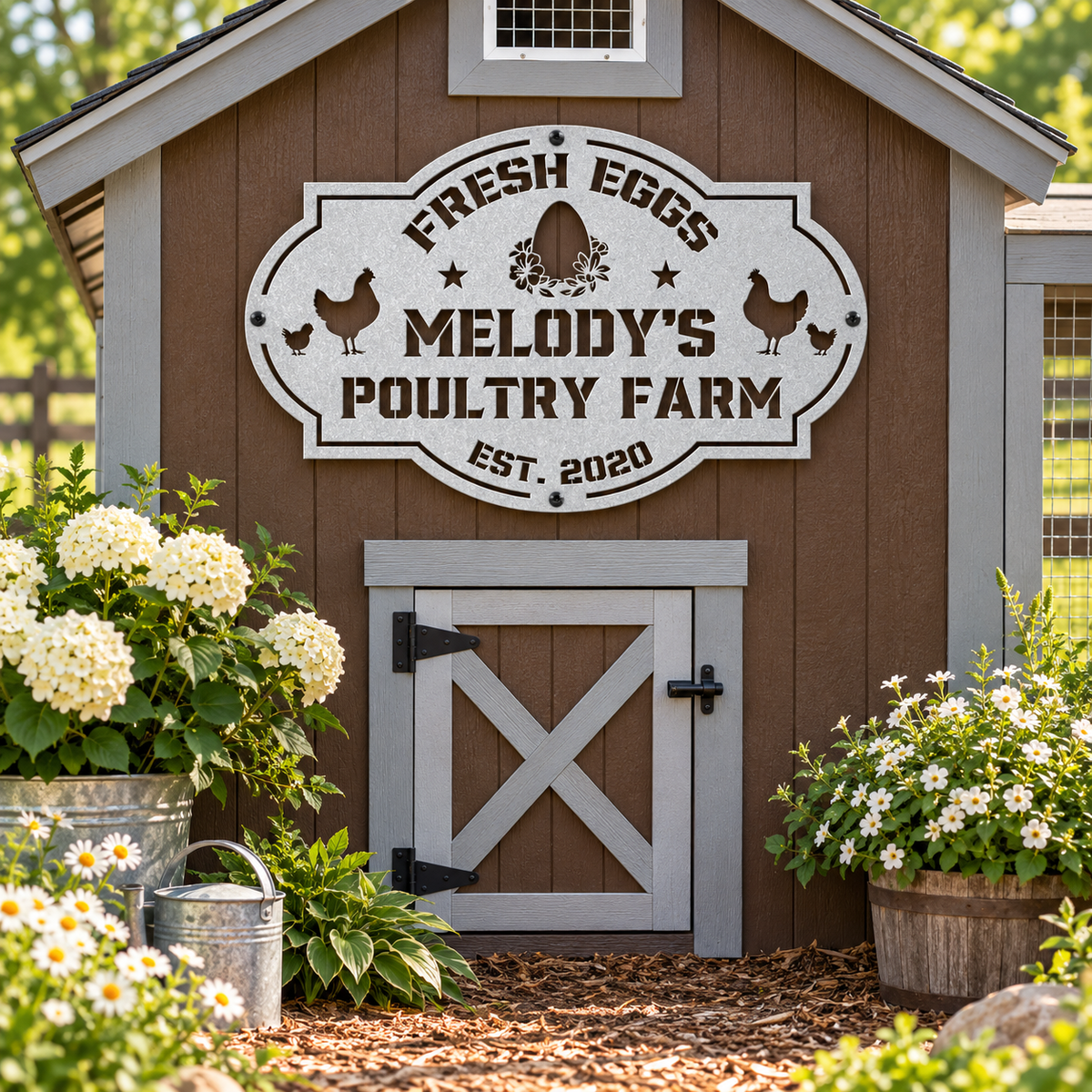 Fresh Eggs - Chicken Coop Sign