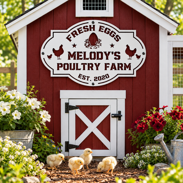 Fresh Eggs - Chicken Coop Sign