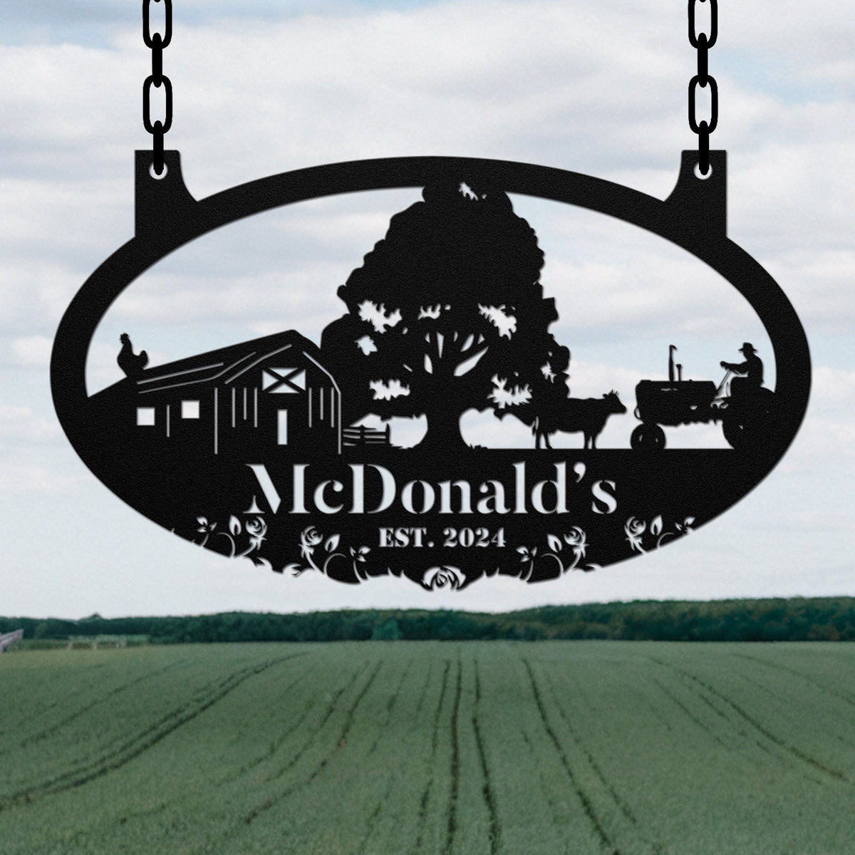 Hanging Farm Sign