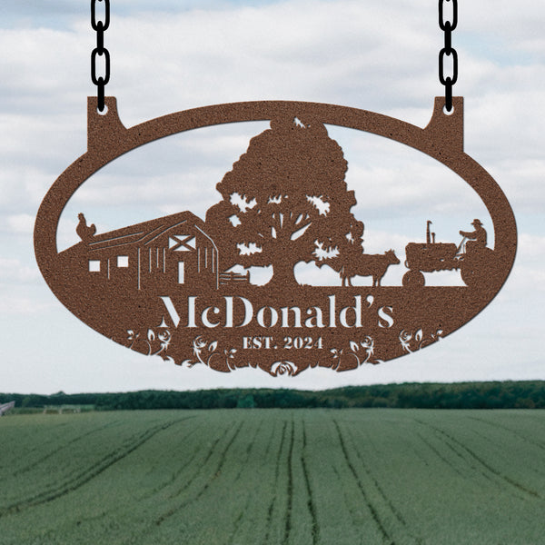 Hanging Farm Sign