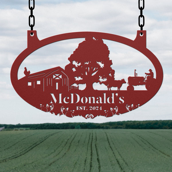 Hanging Farm Sign