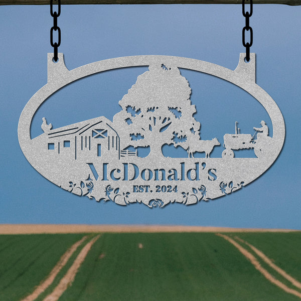 Hanging Farm Sign