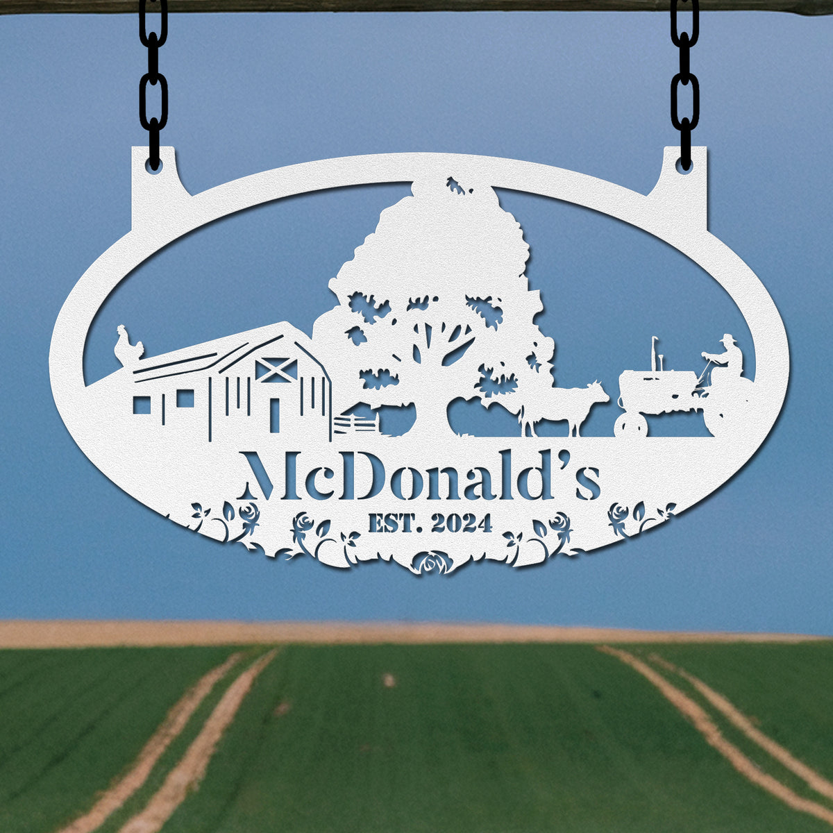 Hanging Farm Sign
