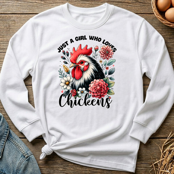 Just A Girl Who Loves Chickens Sweatshirt