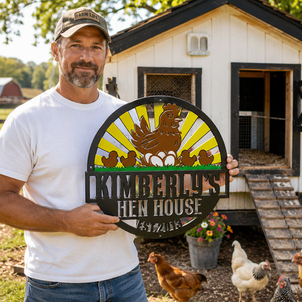 Hen House - Multicolor Sign