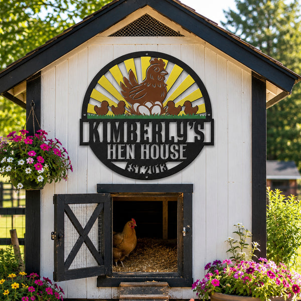 Hen House - Multicolor Sign