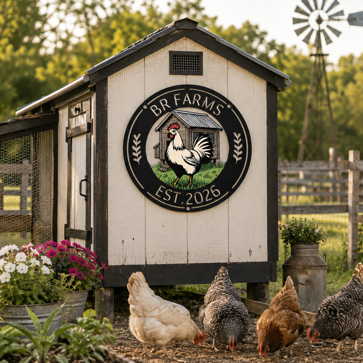 Rooster Sign - Multicolor Sign