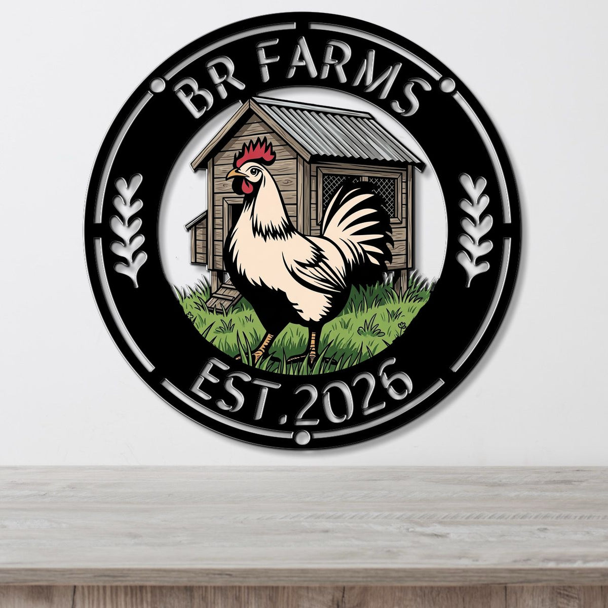 Rooster Sign - Multicolor Sign