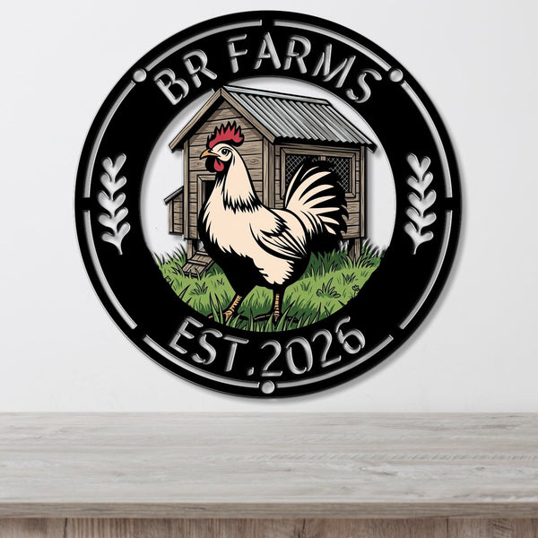 Rooster Sign - Multicolor Sign