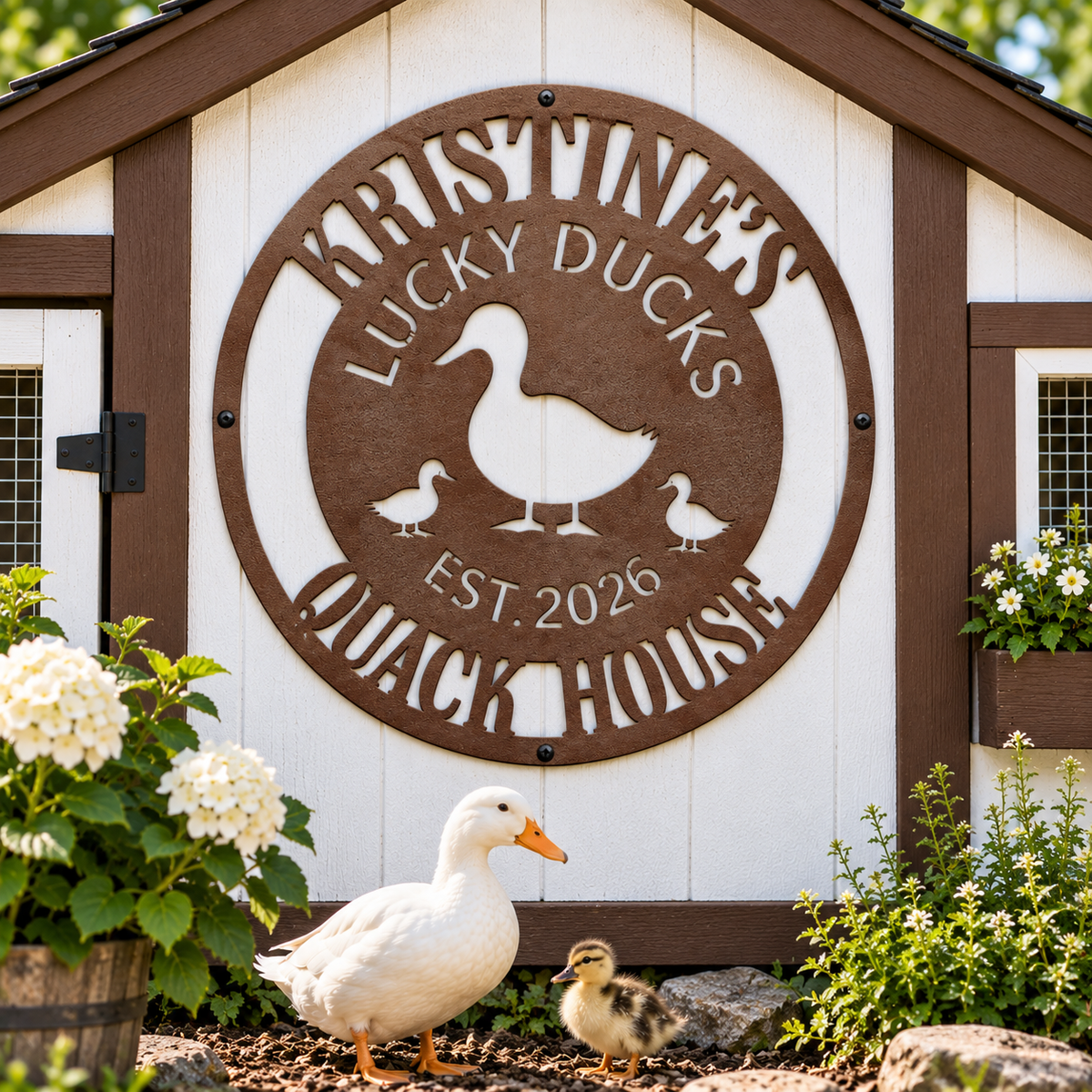Quack House - Duck Coop Sign