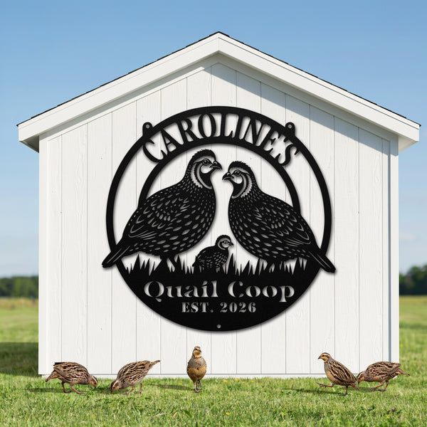Quail Coop Sign