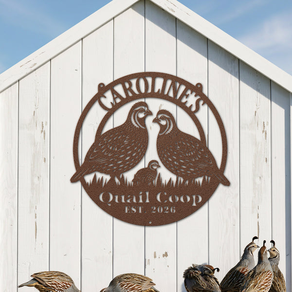 Quail Coop Sign