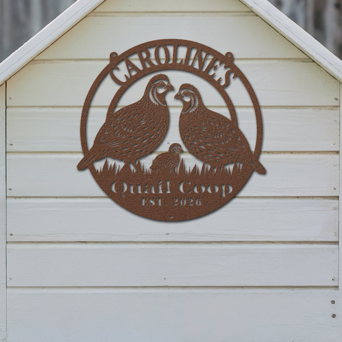 Quail Coop Sign