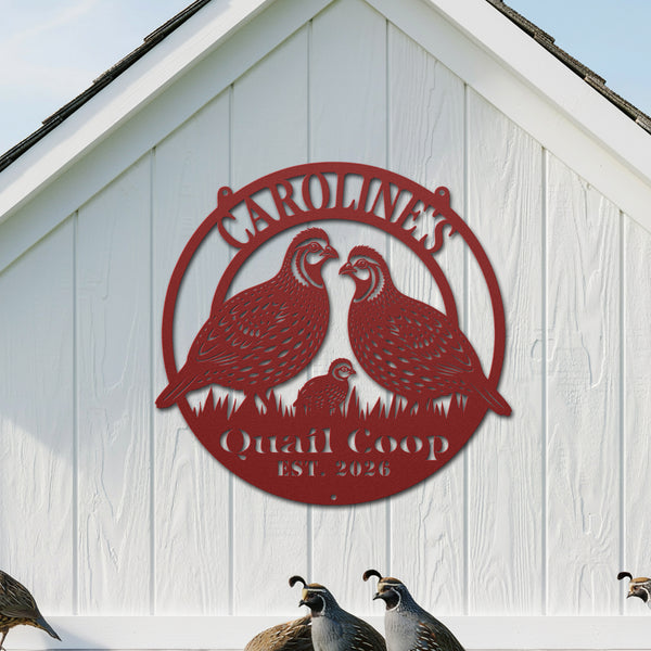 Quail Coop Sign