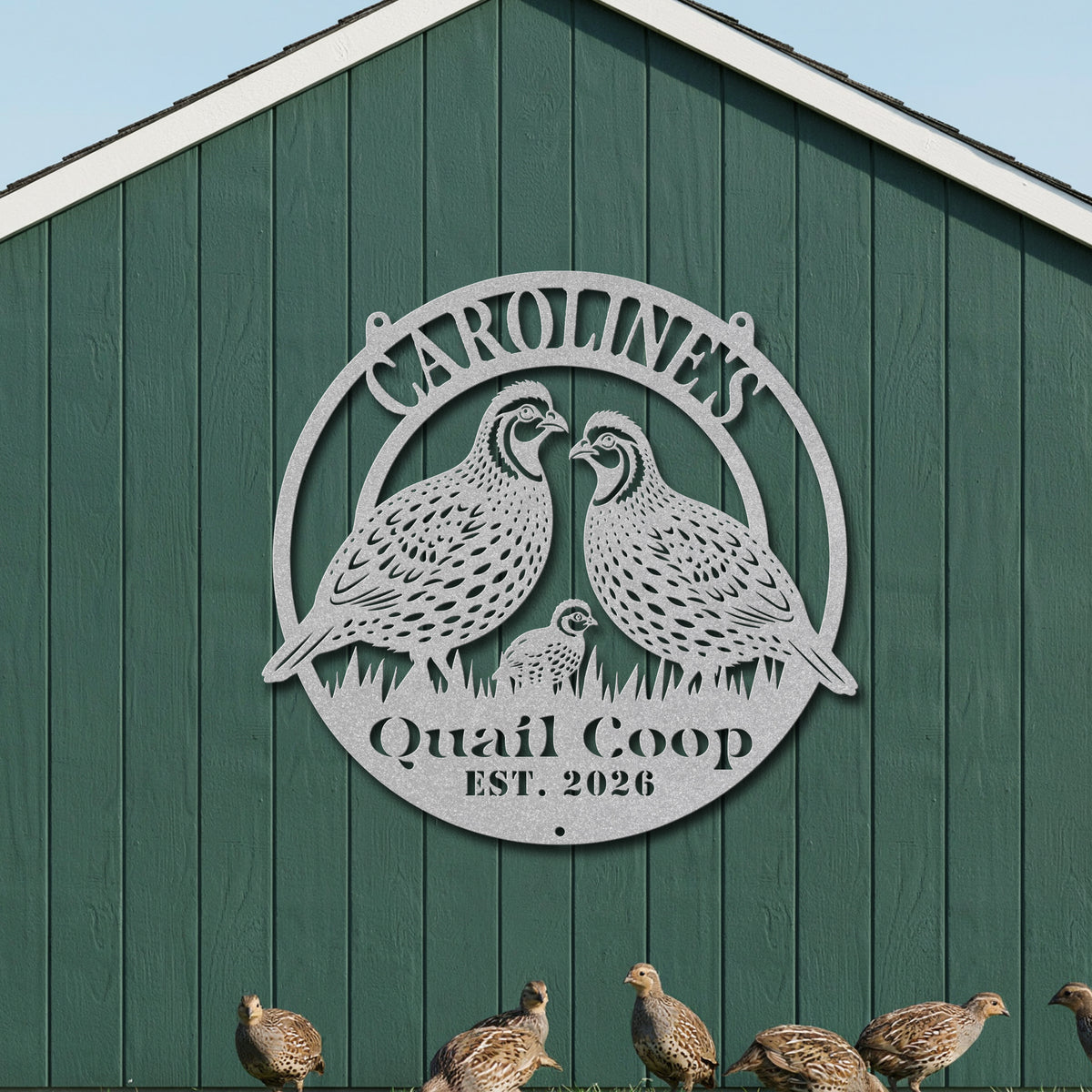 Quail Coop Sign