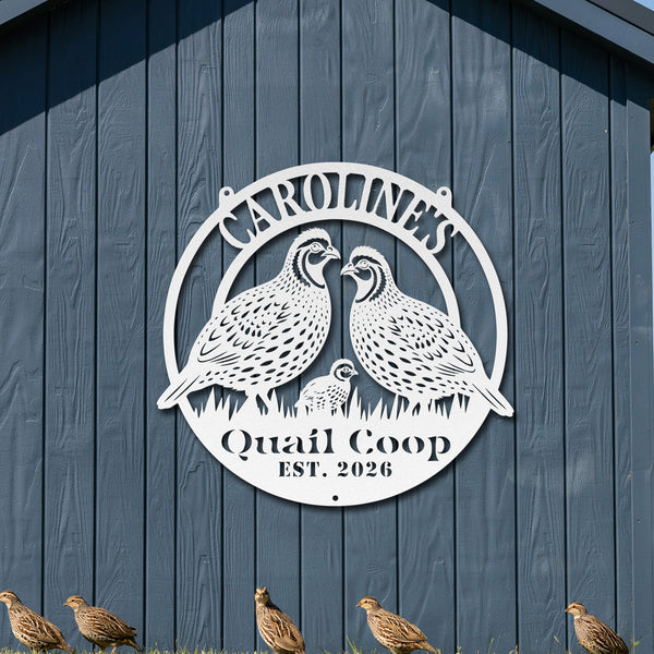 Quail Coop Sign