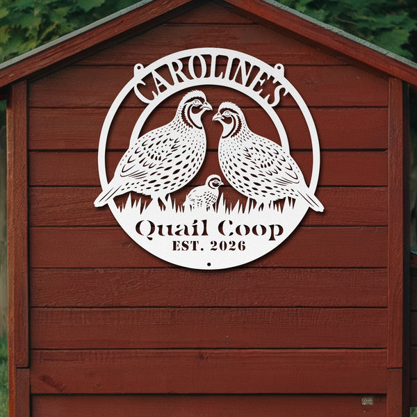 Quail Coop Sign
