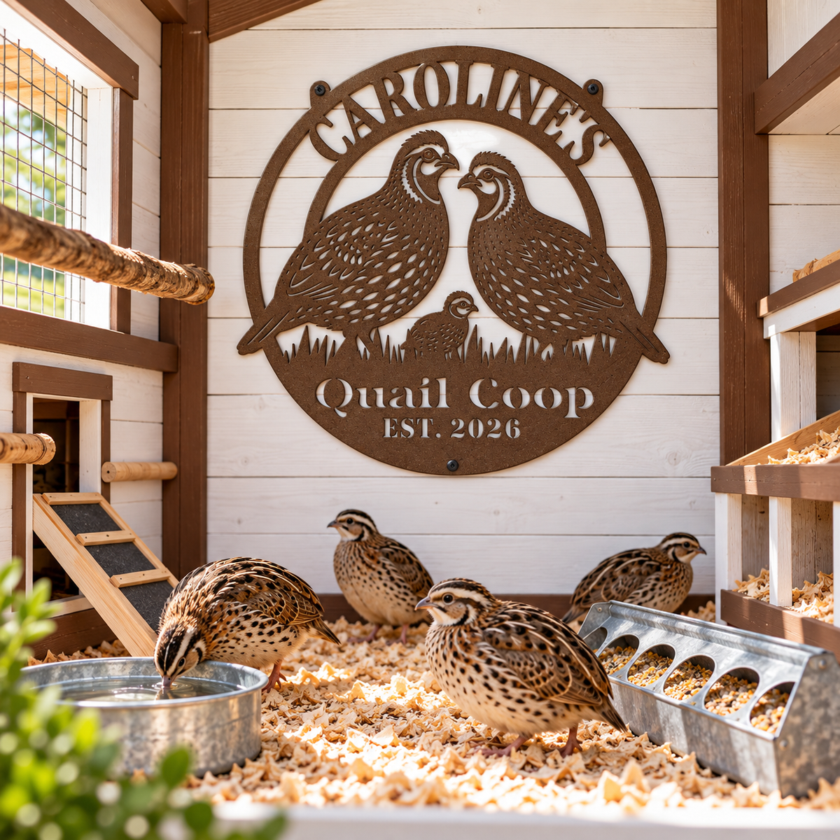 Quail Coop Sign