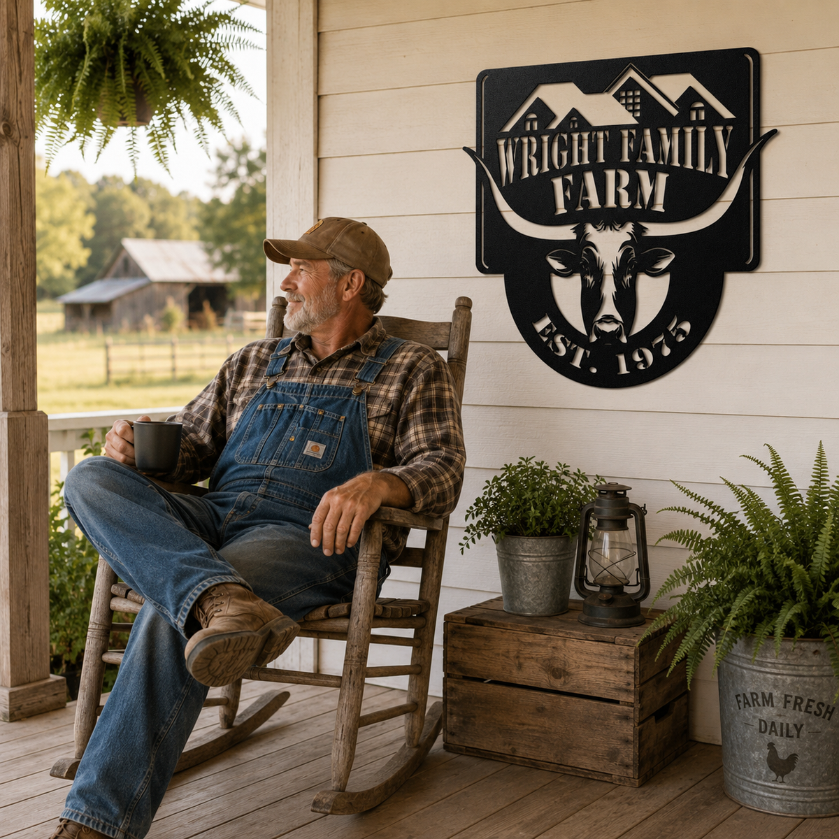 Heritage Home - Metal Farm Sign