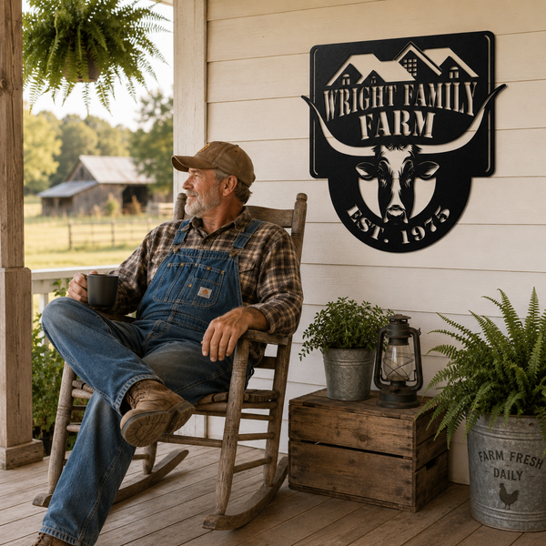 Heritage Home - Metal Farm Sign